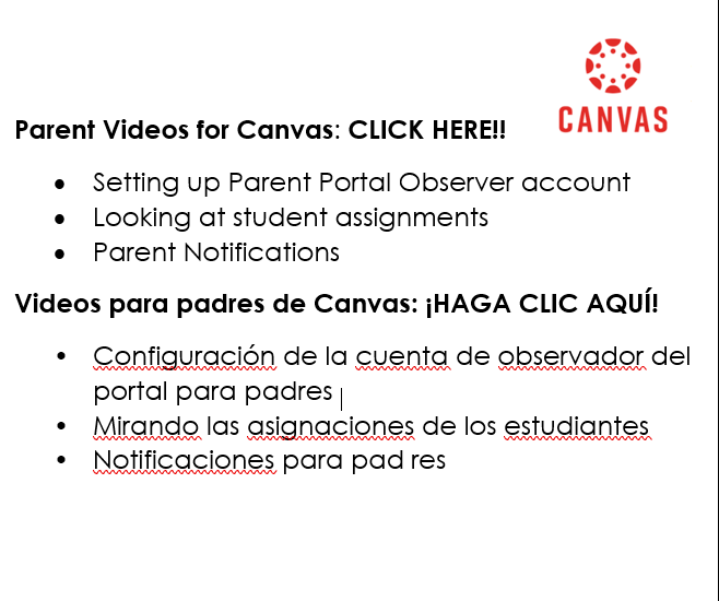 Parent Canvas Videos