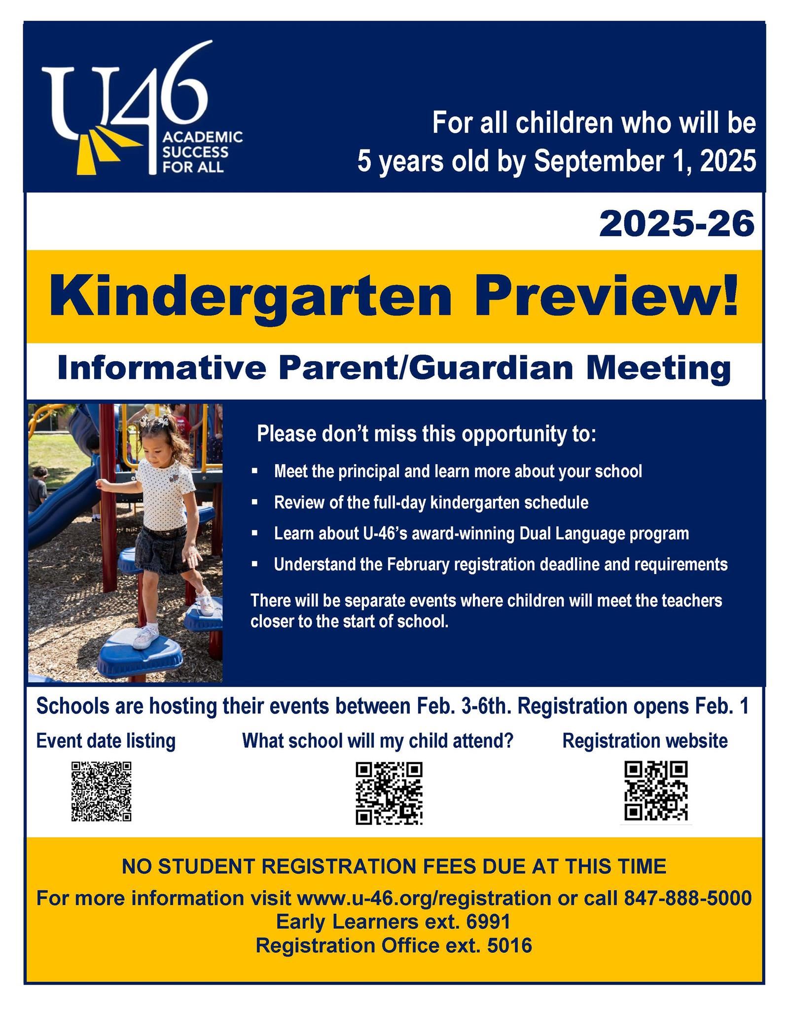 Kindergarten Preview Events Kindergarten Preview Events