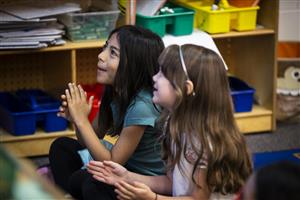 Two kindergarten friends 