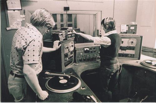 former students at WEPS Radio Club 